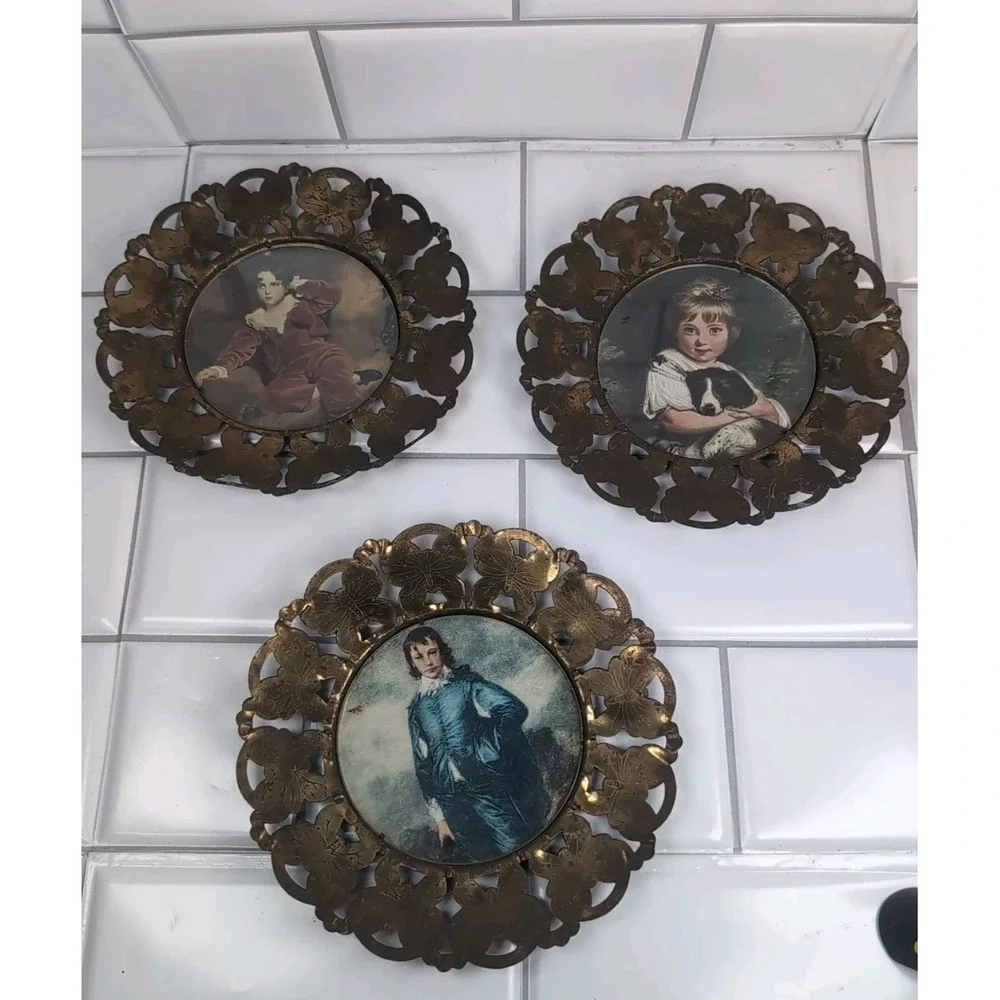 3 Vintage Brass Butterfly 6